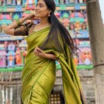 Pavithra Janani Instagram - Fashion has to reflect who you are , just wear what makes you happy .if you're happy it's a great outfit ,Six yard of sheer elegance makes me more comfortable. This saree is from @jessitrends Do check out for variety of collections with best customer service Pc @udhayakumar_u_k 😉❤️ Happy Tamil new year ❤️ #justsareevibes #swipeleftformorepics📸