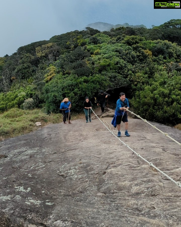 Pavithra Janani Instagram - Agasthiyar malai trekking 🏔️ After a long struggles went there memorable n awesome trekking ❤️ You guys r the best thanks for taking care of me @jack_mj7 @rajinii_karthik ,Vijay,Prasanna #trekking #agasthiyarkoodamtrekking #podhigaimalai #sivayanamaha🕉️ #strangersintofriends #toughesttrekkingeverdone #somuchoffunandlaughter