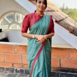 Pavithra Janani Instagram – Abinaya  IAS ❤️

Sarees @chettinad_sarees 
Blouse @abarnasundarramanclothing 

#thendralvanthuennaithodum #abinaya #swipeleft⬅️