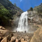 Pavithra Janani Instagram - Finally year end annmega payanam2022 With @tharsika_tharshi🫶🏻pc @barath_blze 😜 #kollihills⛰️ #agayagangaiwaterfalls #ettukai_amman_kovil #maasiperiyasaamitemple #trekking #onedaytrip #awesomeplaces #2022goals #travelawesome #blessed❤️ #thanksforeverything2022
