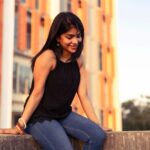 Pavithra Lakshmi Instagram - Golden hour magic💫🌞 PC :@adithyark.music