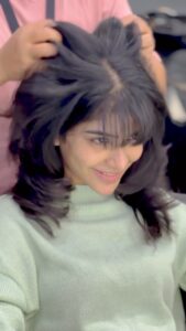 Pavithra Lakshmi Instagram - Customised layers with front bangs for @pavithralakshmioffl ♥️💯💋 ☎️For appointments and other service details: 🌐 www.zazzlesalon.com 📍Trichy cantonment: 9610023456 📍Trichy Thillainagar: 8682077777 📍Coimbatore: 9610045678 📍Nungambakkam: 9610056789 📍Velachery: 7449015555 📍Thanjavur : 9944429295 📍Bangalore : 7353811111 📍Pondicherry: 9673722222 📍VR Mall Anna Nagar: 74187 77511 #haircut #customised #layers #bangs #dance #dancedancedance #zazzle #salon #haircutsforwomen #hairstyles #fashion #styleinspiration #pavithralakshmi #cookwithcomali #fame #celebrity #samantha Chennai, India