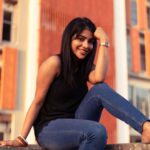 Pavithra Lakshmi Instagram - Golden hour magic💫🌞 PC :@adithyark.music