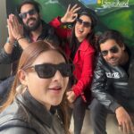 Payal Rajput Instagram - Sometimes the best adventures are the ones that are shared with your best friends … #frinedsforlife❤️ #kedharnathdarshan 🙏🏼 Har har Mahadev 🙏🏼 Kedarnath Temple