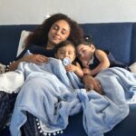 Pearle Maaney Instagram – My Cuddle Buddies… awww!!! My little hearts ❤️
:
PS: if you are wondering how long this lasted… well… not for more than 30 seconds 😂