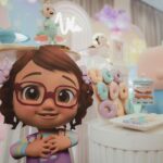 Pearle Maaney Instagram – Nila felt like she was in a Dream 💭 😛💕
.
.
Decor @thegreindale 
Outfits styled by @ashna_aash_ 
Cake @whisk_n_frost 
Make up @nizanmakeovers
Face paint art @thannahs_art