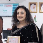 Pearle Maaney Instagram – Honoured to Receive UAE Special Golden Visa. A big thanks to @jbs.group.companies @dr.shanid_asifali @jbs_groups for Guiding and Supporting Us. Happy to share this day with Director Vijay and @gvprakash who also received their Golden Visa. Thank You @shamnakasim ☺️
.
Camera and Editz by @rahuloutlawz
Styling @ashna_aash_ 
Outfit @men_in_q_wedding 
:
#dubai #dubaigoldenvisa Dubai UAE
