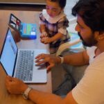 Pearle Maaney Instagram - Kids always try to learn from their surroundings… mainly their parents. They are a reflection of you… ❤️ PS: a big thanks to the person who gifted Nila this toy during our Singapore Meet and Greet. Nila loves it.