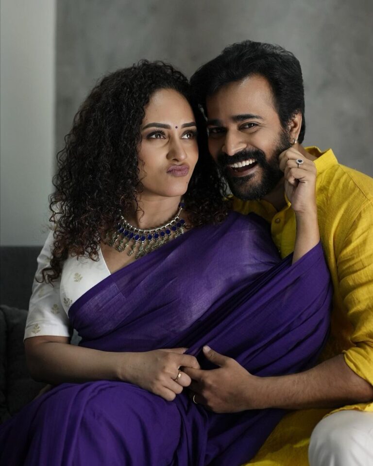 Pearle Maaney Instagram - My first Born ❤️ The best person that happened in my life… @srinish_aravind . Click @lightsoncreations Jewellery x Saree @saltstudio MUA @nizanmakeovers