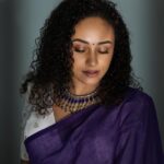 Pearle Maaney Instagram - 💜 . . Click @lightsoncreations Jewellery x Saree @saltstudio MUA @nizanmakeovers
