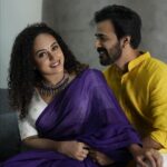 Pearle Maaney Instagram - From 100 days of love to a lifetime of Love… ❤️🧿 @srinish_aravind . Click @lightsoncreations Jewellery x Saree @saltstudio MUA @nizanmakeovers