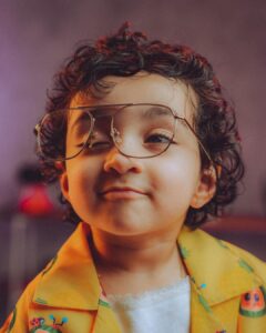 Pearle Maaney Instagram - Our Kutty cocomelon 🤓 Caption Please 😉 . Clicks @pearle_productions