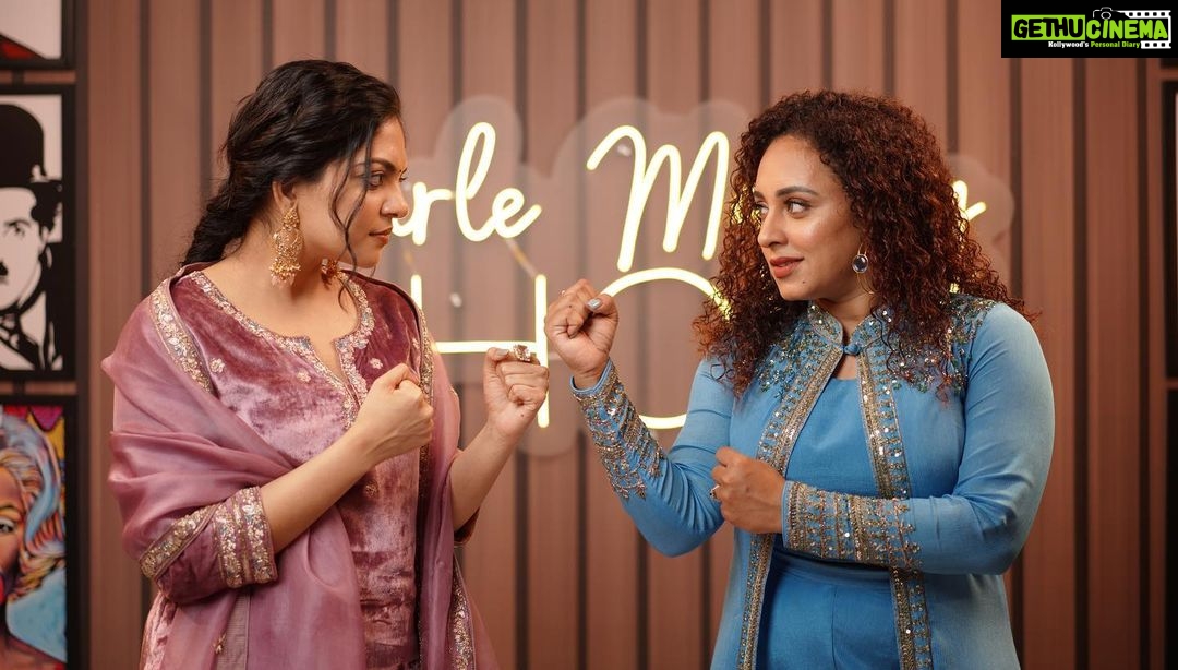 Pearle Maaney Instagram - Eid Mubarak To All And!!!!!! Once again we are back with Season 2 of Pearle Maaney Show with our very own @ahaana_krishna ! This is Our Eid Gift to You. ❤️Thank you so much my dear family for patiently waiting for us to kick start. Dedicating this show to each one of you. Super happy to have Ahaana as our guest because she is the cutest!!! 😘 Episode is now Live. Make sure you watch and comment 🥰 . . Camera @jiksonphotography @lightsoncreations Styling @ashna_aash_ Wearing @ladies_planet_ MUA @touchbysire Main Ser @snehaanumodh @dreams_floristsanddecorators Game set @thegreindale . 💫 A Pearle Production💫