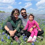 Pooja Kumar Instagram – Loved seeing and being with the bluebonnets! #flower #america #india #tamil #telugu #hindi
