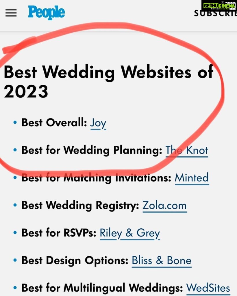 Pooja Kumar Instagram - Thanks @people for naming @withjoy the BEST website to go to for weddings!!!!!!! Woohoo great job team! @vishalrjoshi #wedding #weddingphotography #weddingdress #weddings #marriage #weddingideas #weddinginspiration #america #india #hindi #global