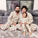 Pooja Kumar Instagram – Happy New Year from our family to yours! #lucky #family #daughter #america #india #hindi #tamil #telugu