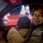 Pooja Kumar Instagram - Best way to start the holidays! Showing my little lady lots of lights and more lights and lots more lights! Let’s spread more light. ❤️ #holidays #america #india #hindi #tamil #telugu #merrychristmas