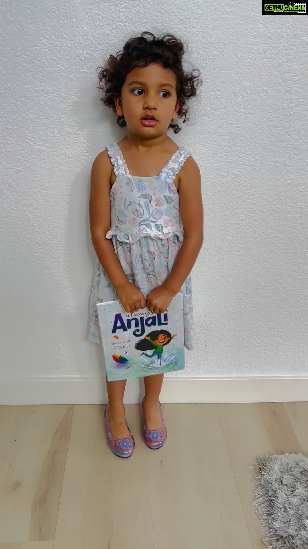 Pooja Kumar Instagram - Thank you @beneaththesheetz Sheetal for sending us #alwaysanjali My little lady loves it!! It’s so important for kids to know that their names mean something which means they mean something. #books #reading #daughters #girl #america #india #tamil #telugu