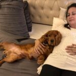 Poonam Dhillon Instagram - Birthday Boy!! Peanut Turns 2 years !! Still a puppy and adorable Baby ,,, brings so MUCH JOY in our lives❤️🥰🙏 . So Blessed and happy to have such a loving adorable Bachaa!!