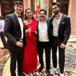 Poonam Dhillon Instagram – My sisters @rishmapai & brother in law @hrishikeshpai_bloomivf  Party for her Lovely Daughter @apai314 & son in law @raviparikh2  was the party of the year!!! Real rocking – music / dances & best part was all friends who made it from far and near !! Loved it 🥰 The St. Regis Mumbai