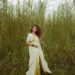 Poornima Indrajith Instagram - Onam 2022 🌾✨🌼 💛 Pic : @manekha_ Wardrobe : @pranaahbypoornimaindrajith
