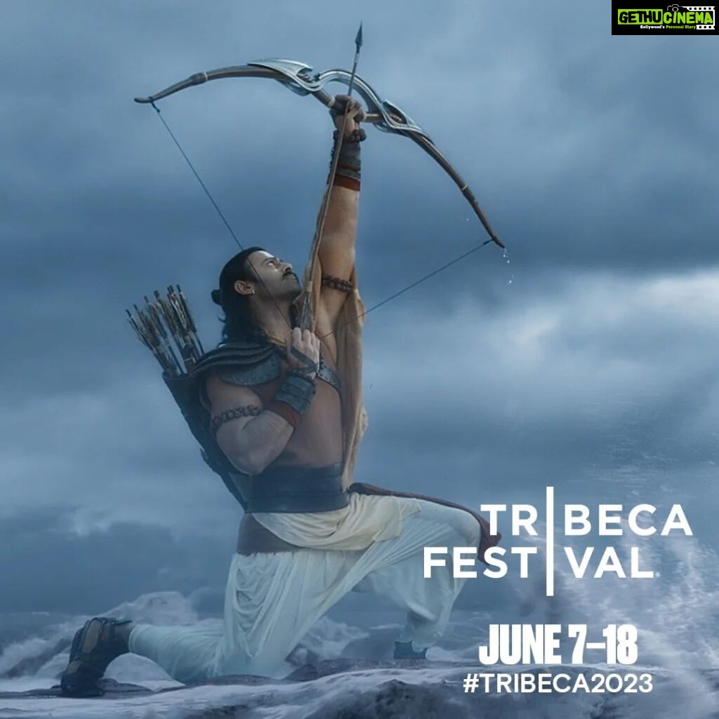 Prabhas Instagram - Looking forward to #Adipurush being premiered at the #TribecaFestival on June 13th. @tribeca @omraut #SaifAliKhan @kritisanon @mesunnysingh #BhushanKumar #KrishanKumar @vfxwaala @rajeshnair29 @devdatta.g.nage @ajayatulofficial @manojmuntashir @shivchanana @neerajkalyan24 @tseriesfilms @tseries.official @retrophiles1 @uvcreationsofficial @officialadipurush @uppalapatipramod #Vamsi