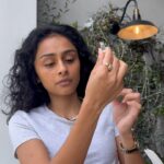 Pragathi Guruprasad Instagram - At @somaayurvedic HQ testing new product 🤫🌿