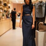 Pragathi Guruprasad Instagram – A kanchivaram silk saree made into a gorgeous gown designed by @sandeepravi89 by @maisontai