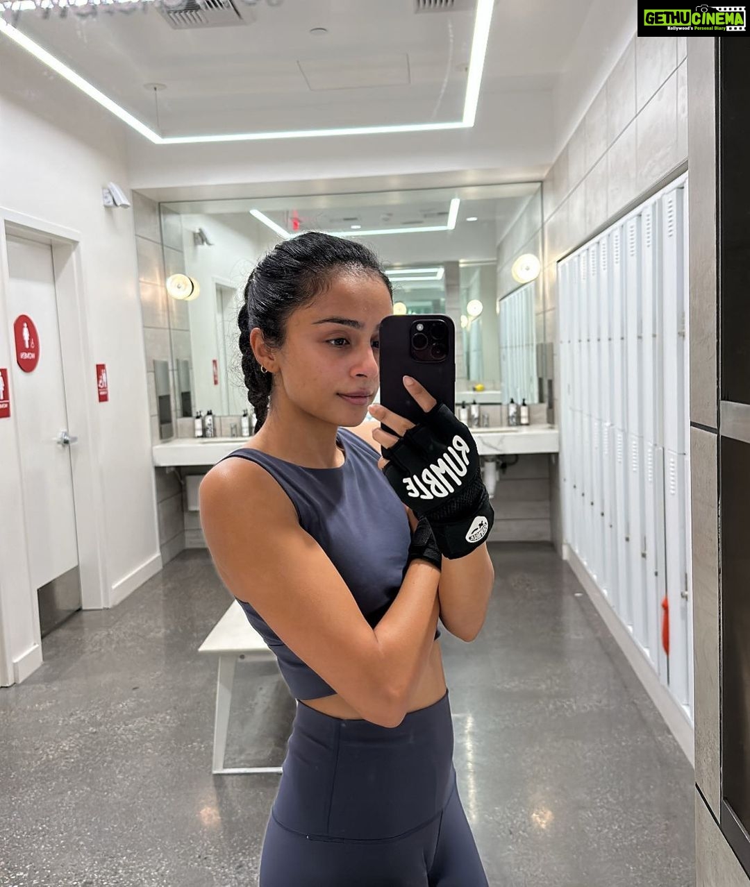 Pragathi Guruprasad Instagram - 4 weeks // 16 classes. come rumble with me @doyourumble 🥊 #rumbleblueprint