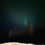 Pragya Jaiswal Instagram - Ethereal and Enchanting Nothern Lights 💚💚💚 We were fortunate to see the dance of Northern lights two nights consecutively n it was the most beautiful experience ever.. Grateful, thankful, blessed !! Ticked this off the bucket list 💚 #NothernLights #AuroraBorealis #Finland #Rovaneimi @finncredibleexperiences Lapland,North Pole