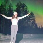 Pragya Jaiswal Instagram - Ethereal and Enchanting Nothern Lights 💚💚💚 We were fortunate to see the dance of Northern lights two nights consecutively n it was the most beautiful experience ever.. Grateful, thankful, blessed !! Ticked this off the bucket list 💚 #NothernLights #AuroraBorealis #Finland #Rovaneimi @finncredibleexperiences Lapland,North Pole