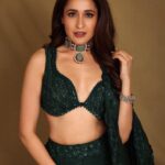 Pragya Jaiswal Instagram - Green flag all the way 😉💚 For the launch of Vega Luxe in Hyderabad: Lehanga @mishruofficial Jewellery @vegasri_goldanddiamonds @vegajewellers Stylist @neeraja.kona Asst stylist @manogna_gollapudi Makeup @makeupbymadhushreeganapathy Hair @itz_rajesh24 Photographer @pranav.foto