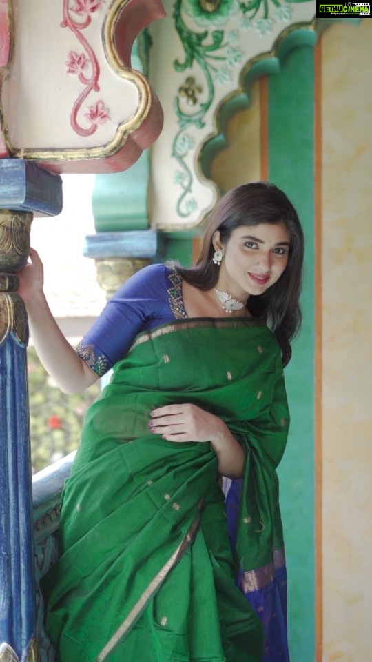 Pragya Nagra Instagram - This song is a feeling...listening on repeat!❤️ Saree @sreelakshanyaa Blouse @yaradesigners VC @alexandervedachalam Make up & Hair @mahiii._.artistry__ #aganaga #ponniyinselvan #ponniyinselvan2 #trishakrishnan #karthi