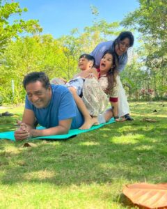 Prakash Raj Instagram - Family time.. winter afternoons in the farm.. bliss 😊😊😊