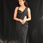 Pranitha Subhash Instagram - I love how black is modest and arrogant at the same time 💫 Wearing @rohitgandhirahulkhanna Heels @charleskeithofficial Styled by @malkit_gill2697 @sanjamkaur92 @framesbyvikaskakolu @hybajewels