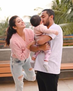 Pranitha Subhash Instagram - 🧿 Being a Girl Mamma shapes your personality in a very unique way. On National Girl Child Day, sending lots of love to all you girl mammas and daddas.