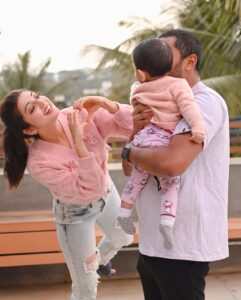 Pranitha Subhash Instagram - 🧿 Being a Girl Mamma shapes your personality in a very unique way. On National Girl Child Day, sending lots of love to all you girl mammas and daddas.