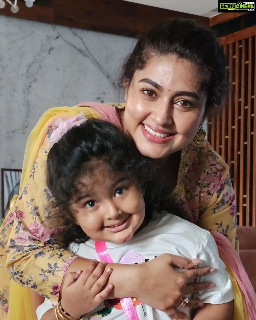 Prasanna Instagram - Some day soon from now you might out grow my lap! But never my heart. Someday far from now you might grow into a woman! But still be my lil baby. Your hugs, your kisses, your smile, your compassion, add so much meaning to my life Aadhu ma. Dadda love u deep through the galaxies n back♥️♥️♥️ #HappyBirthdayAadyanthaa #mydaughter #mydaughterismyworld