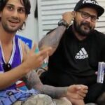 Prateik Babbar Instagram - Let's take a dive into day 1 and day 2 of revamping @_prat 's existing sleeve! You know it's always a fun time with Prateek in the house but this time we also go to meet his bestie Chico 🐶 Want to be a part of all the fun we have at Kraayonz??? Don't forget to book an appointment with us 😉 KraayonzTattooStudios