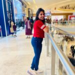 Pratheeksha G Pradeep Instagram - Live for each second without hesitation…!!!❤️❤️ Lulu Mall Trivandrum
