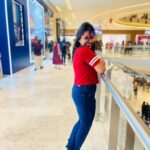 Pratheeksha G Pradeep Instagram - Live for each second without hesitation…!!!❤️❤️ Lulu Mall Trivandrum