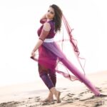 Pratheeksha G Pradeep Instagram - B.E.A.C.H.: Best Escape Anyone Can Have… Cam @I_f_video_photo_company Dress @canary.boutique Makeup @_twoface_family_makeup_studio_ Kovalam Beach, Kerala, India