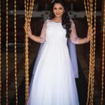 Pratheeksha G Pradeep Instagram - 🤍🤍🤍 . . . Pic @shijithphotography 👗 @shreyasboutique2016 & @mudra_by_maria 💄 @life_beauty_salon_bridalmakeup Thiruvananthapuram, Kerala, India