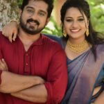 Pratheeksha G Pradeep Instagram - With Rakhu…😍😍 . . @kiranviswanathaniyer Pic @itzme_allu Jewl @aswa_plaza_ Saree @collections.cathys Merryland