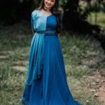 Pratheeksha G Pradeep Instagram - 💙💙 Coustum @nova_fashion_boutique_by_brind Pic @_stories_by_jibin_rajendran_ Makeup @sivas_makeover_ Ornaments @aswa_plaza_ #pic #blue #photoshooting #happyday Thiruvananthapuram, Kerala, India