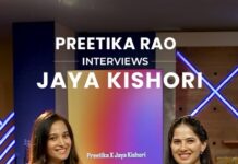 Preetika Rao Instagram - Bonding over ' identical choices ' ! A Fun Game for Instagram Rees turned out to be 'Soulful Fun' 😊🙌 Simple choices make Life Beautiful 🩷 Jaya Kishori and Preetika Rao playing ' This and That ' during an interview #reels #instagramreels #jayakishori #jayakishorifans #preetikarao #preetikaraofans