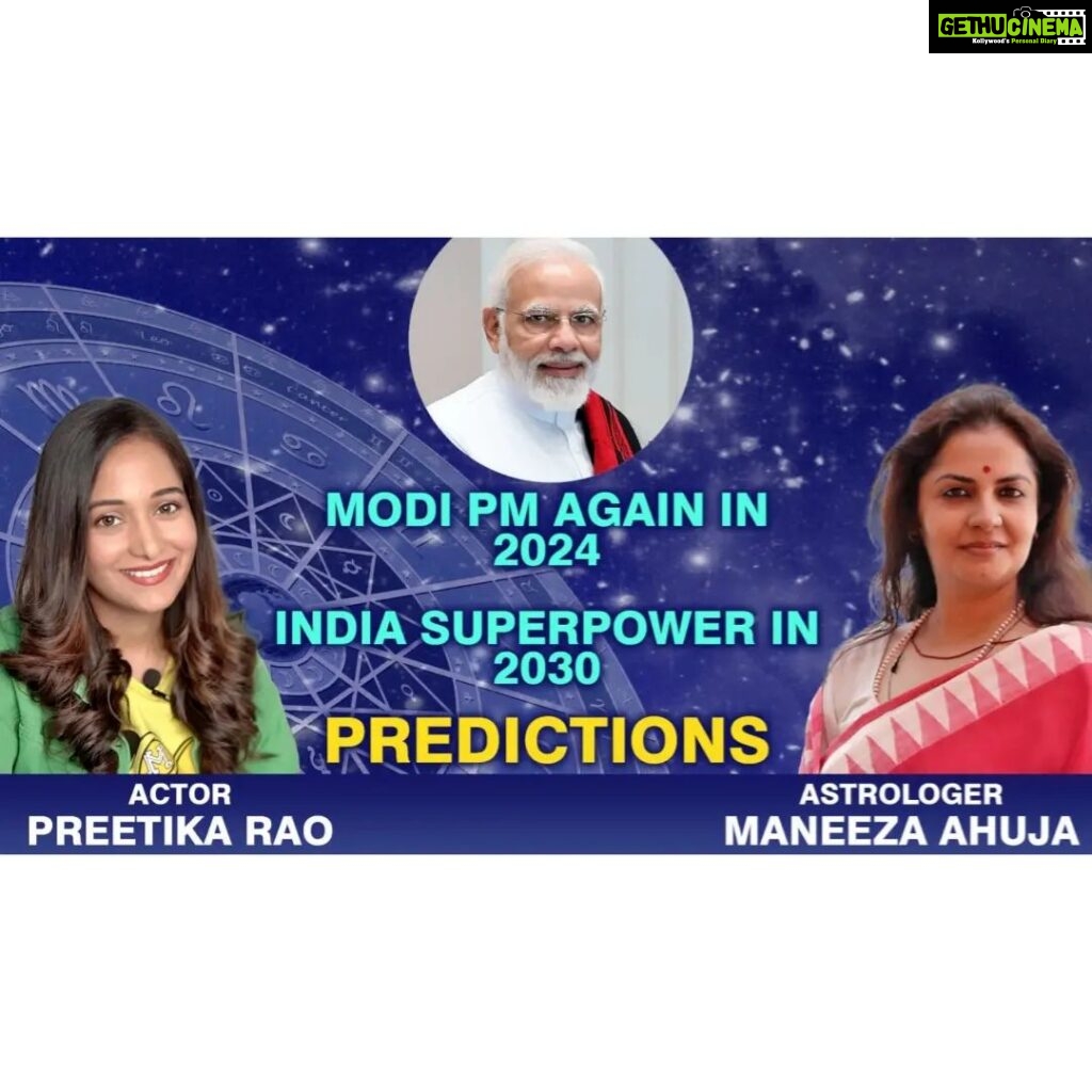 Preetika Rao Instagram - Our own Indian Vedic Astrologers spoke about the 9 Planets, 27 Nakshatra Star Constellations and the 12 Zodiac Signs around 5 to 9 thousand years back... Fortunately the manuscripts are documented and the science was passed on to generations through legacy... Today I interview renowned Astrologer Maneeza Ahuja @maneezaahuja Ex VP Percept India who has been practising Astrology since 17 years under the grace and guidance of world renowned Astrologer Shri KN Rao and we specially discuss the Horoscope of Shri Narendra Modi @narendramodi on my Channel. This episode is a must watch to know what does it entail to have the Destiny of a Prime Minister or the President of a Country, To be Famous, To have the Power and the clout. After all we can't say we believe in Destiny with a matter of convenience :) or selectively... We didn't have the choice to choose our parents, our siblings and we don't get a choise to choose our own children... That's Destiny! LINK IN Stories/ Bio - Go Watch and you can also follow Maneeza on her Channel @Maneezaahuja Costumes : @urbanic_in #narendramodi #astrologer #astrosage #astroyogi #learnastrology #preetikarao