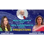 Preetika Rao Instagram – Our own Indian Vedic Astrologers spoke about the 9 Planets,  27 Nakshatra Star Constellations and the 12 Zodiac Signs around 5 to 9 thousand years back… Fortunately the manuscripts are documented and the science was passed on to generations through legacy…

Today I interview renowned Astrologer Maneeza Ahuja @maneezaahuja Ex VP Percept India who has been practising Astrology since 17 years under the grace and guidance of world renowned Astrologer Shri KN Rao and we specially discuss the Horoscope of Shri Narendra Modi @narendramodi on my Channel. 

This episode is a must watch to know what does it entail to have the Destiny of a Prime Minister or the President of a Country, To be Famous, To have the Power and the clout. 

After all we can’t say we believe in Destiny with a matter of convenience :) or selectively… 

We didn’t have the choice to choose our parents, our siblings and we don’t get a choise to choose our own children… That’s Destiny!

LINK IN Stories/ Bio – Go Watch and you can also follow Maneeza on her Channel @Maneezaahuja

Costumes : @urbanic_in 

#narendramodi #astrologer #astrosage #astroyogi #learnastrology #preetikarao