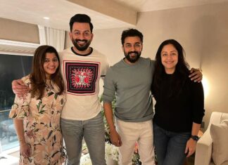 Prithviraj Sukumaran Instagram - Friends who inspire! ❤️ @jyotika @actorsuriya @supriyamenonprithviraj