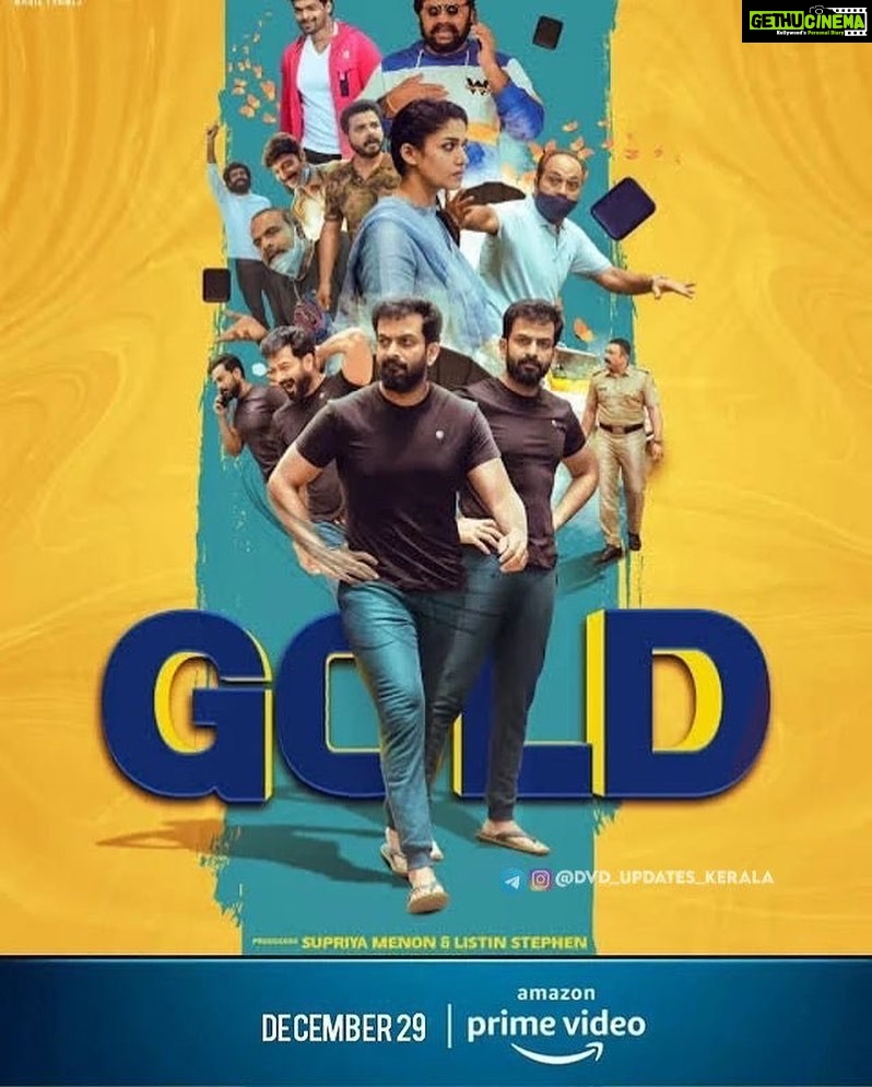 Prithviraj Sukumaran Instagram - #Gold streaming now on Amazon Prime Video!